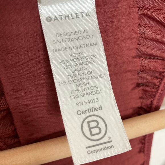 Athleta Bakasana Mesh Back Ruched Tank Size XS - Picture 9 of 10